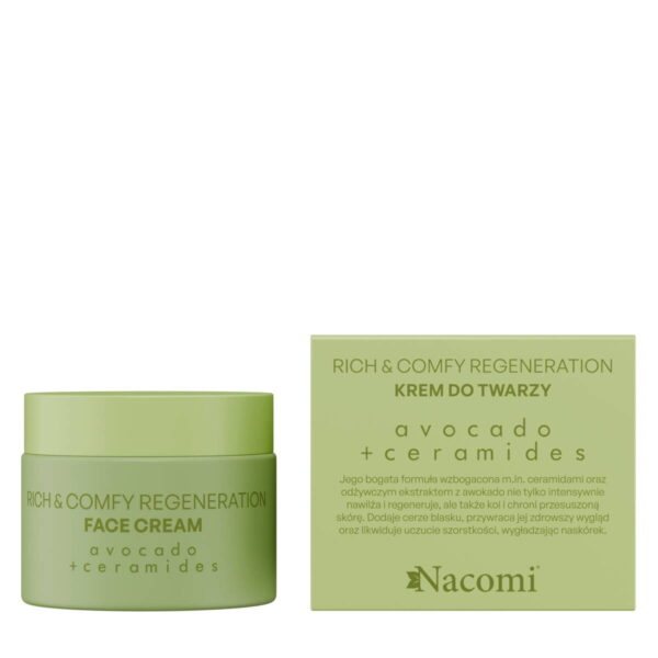 Nacomi Rich&Comfy Regeneration Avocado Krem do twarzy 40ml