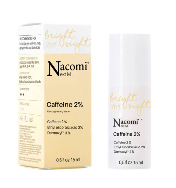 Nacomi Serum pod oczy rozświetlające z kofeiną 2% 15 ml