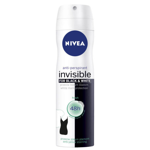 Nivea Dezodorant INVISIBLE FRESH spray damski  150ml