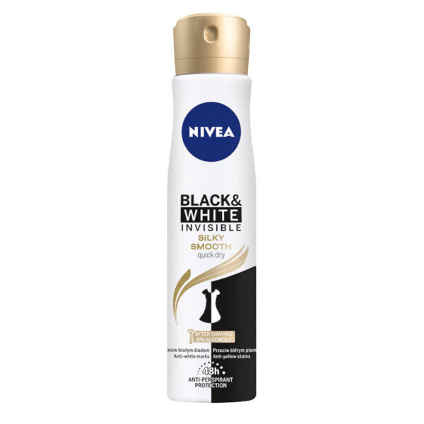 Nivea Dezodorant INVISIBLE SILKY SMOOTH spray damski  150ml