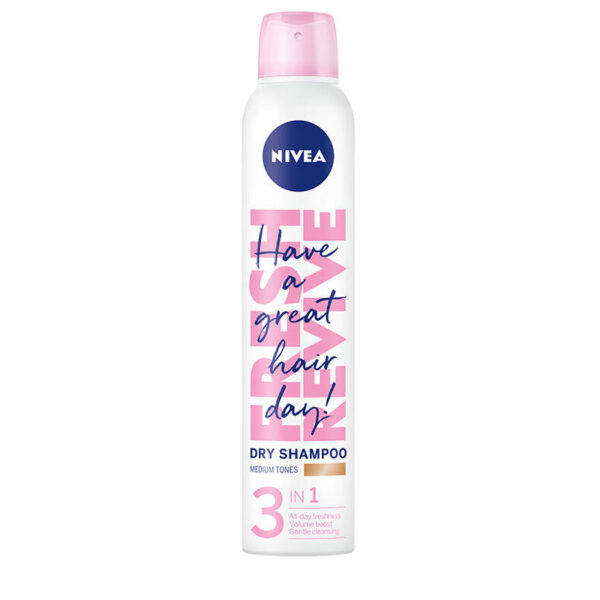 Nivea Fresh Revive Suchy Szampon do włosów 3in1 Medium 200ml