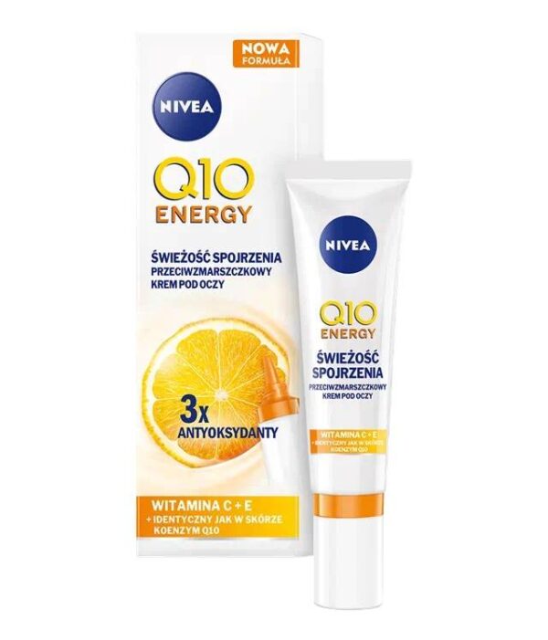 Nivea Q10 Energy Świeżość Spojrzenia Przeciwzmarszczkowy krem pod oczy 15 ml - obrazek 2