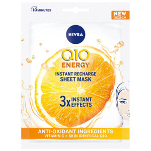 Nivea Q10 Plus C Maska w płacie 10-minutowa Anti-Wrinkle+Energy