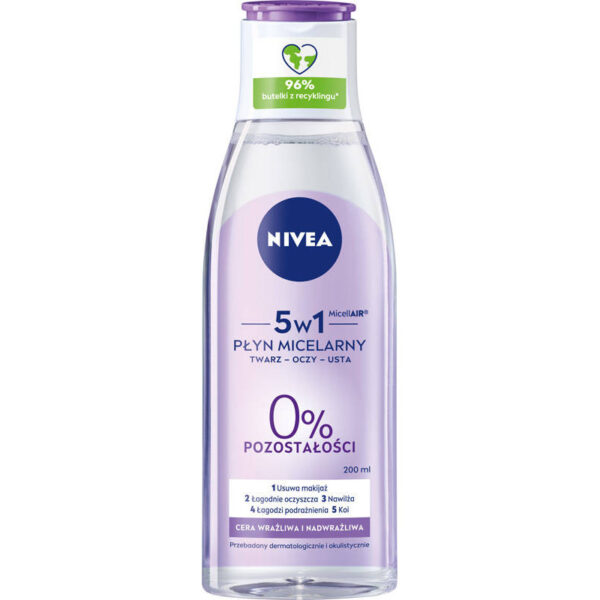 Nivea Sensitive Płyn micelarny 3w1 do cery wrażliwej  200ml