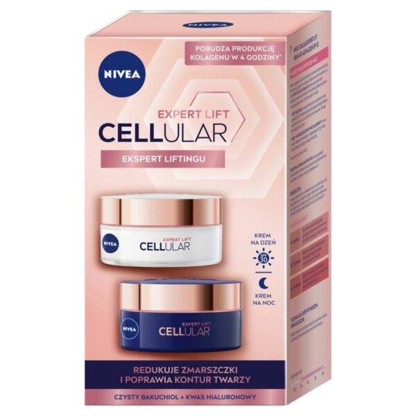 Nivea Zestaw DUO Cellular Expert Lift (krem na dzień 50ml+krem na noc 50ml)  1op.