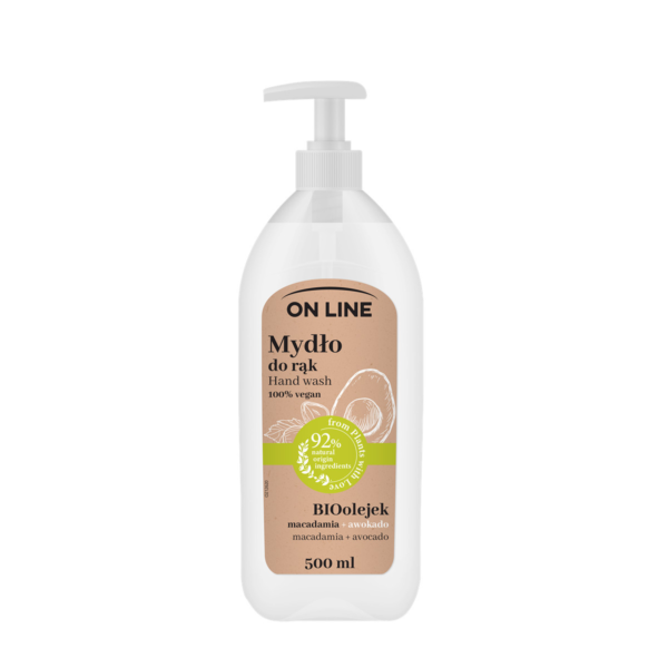 On Line From Plants With Love Mydło do rąk w płynie Macadamia i Awokado  500ml