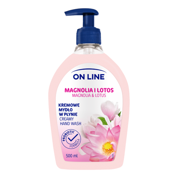 On Line Mydło kremowe w dozowniku Magnolia i Lotos  500ml