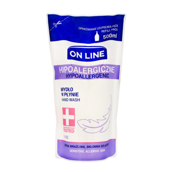 On Line Mydło w płynie Hipoalergiczne Pure – uzupełnienie  500ml