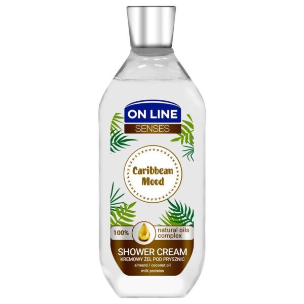 On Line Senses Kremowy Żel pod prysznic Caribbean Mood  500ml