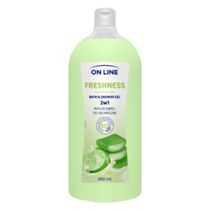 On Line Żel i Płyn do kąpieli 2w1 Freshness 980ml
