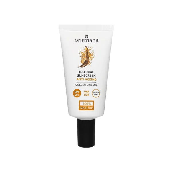 Orientana Krem do twarzy Złoty Żeń-szeń SPF 50+ Colour Free 50 ml