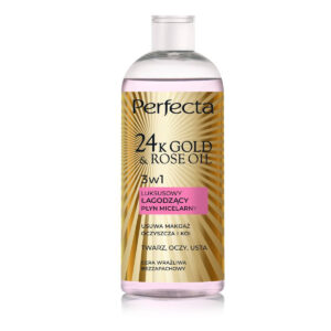 PERFECTA 24K Gold & Rose Oil Płyn micelarny do cery wrażliwej 400 ml