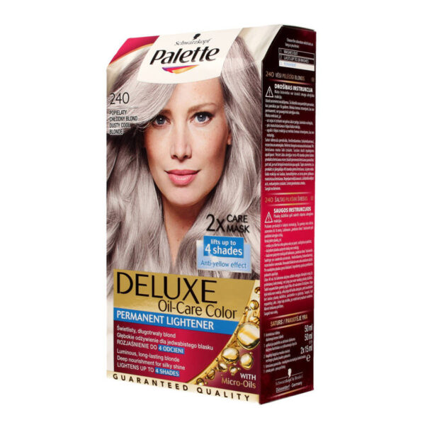Palette Deluxe Farba do włosów permanentna nr 240 Popielaty Chłodny Blond