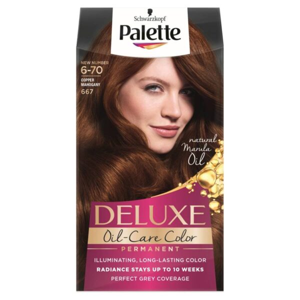 Palette Deluxe Farba do włosów permanentna nr 667 Miedziany Mahoń