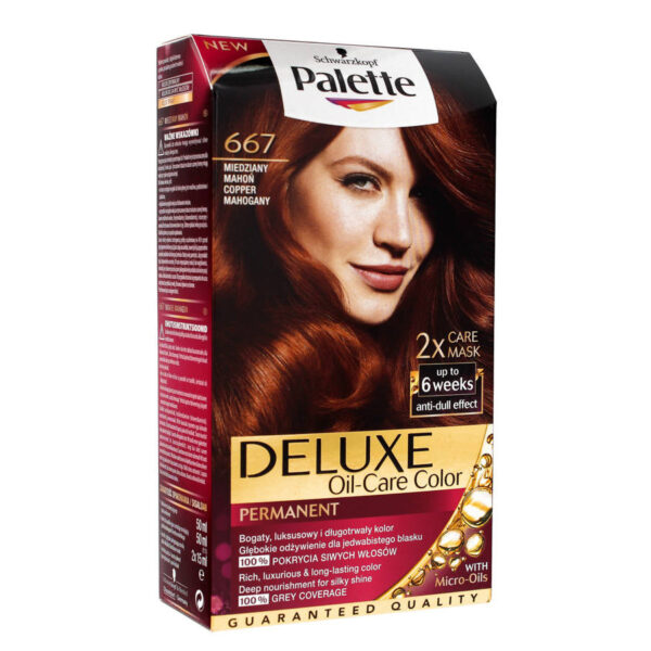 Palette Deluxe Farba do włosów permanentna nr 667 Miedziany Mahoń