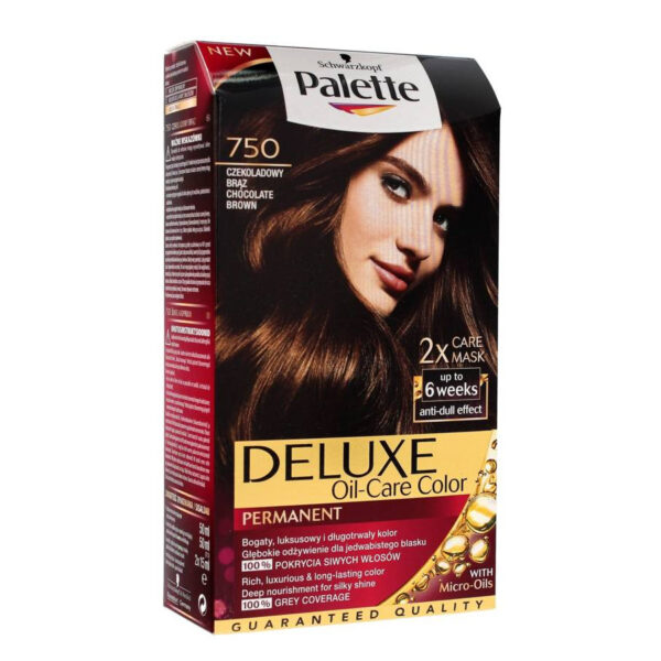 Palette Deluxe Farba do włosów permanentna nr 750 Czekoladowy Brąz