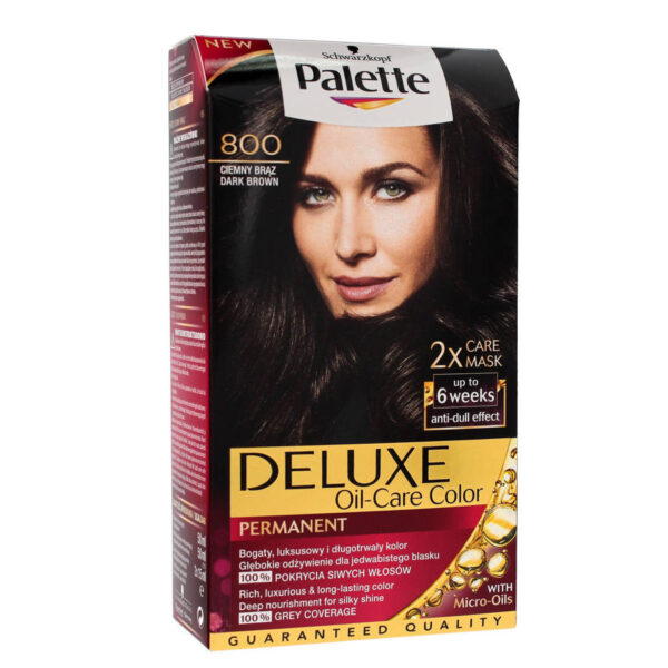 Palette Deluxe Farba do włosów permanentna nr 800 Ciemny Brąz