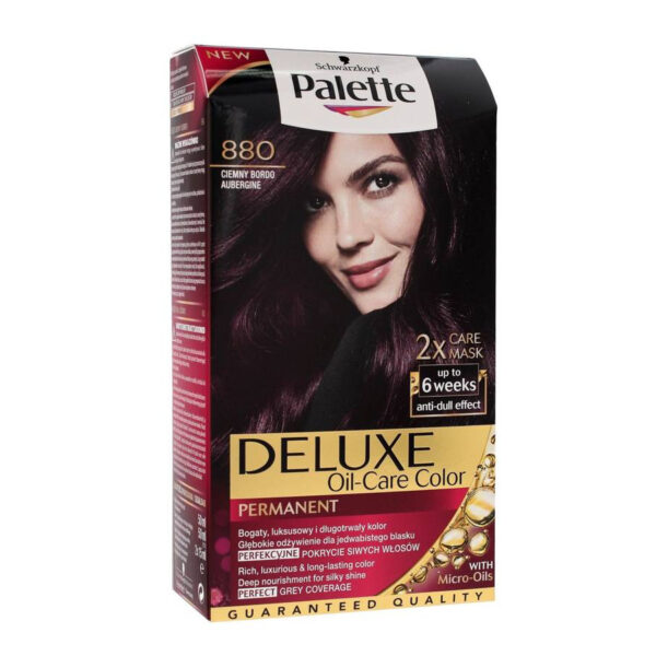 Palette Deluxe Farba do włosów permanentna nr 880 Ciemny Bordo