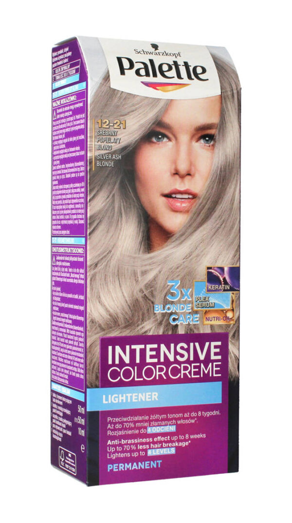 Palette Intensive Color Creme Krem koloryzujący nr 12-21 Srebrny Popielaty Blond - obrazek 2