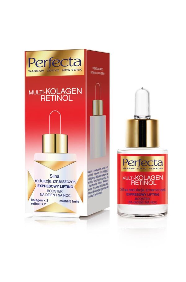 Perfecta Multi-Kolagen Retinol Booster redukujący zmarszczki na dzień i noc  15ml