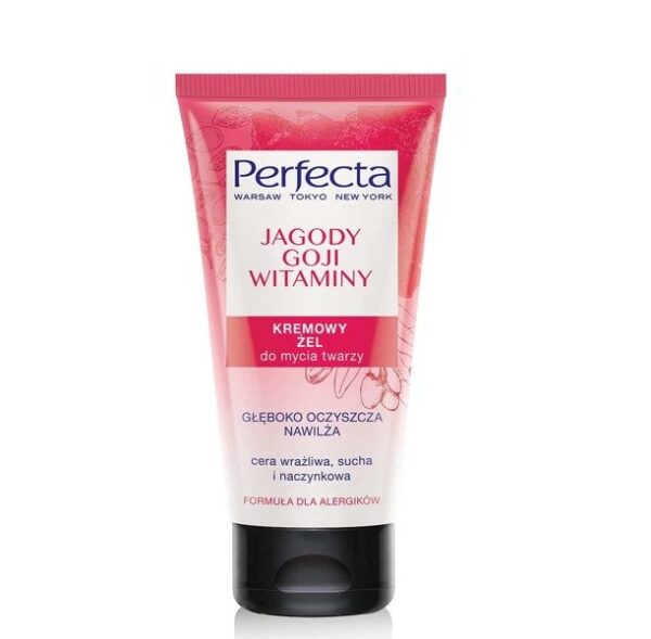 Perfecta Oczyszczanie Kremowy Żel do mycia twarzy Jagody Goji i Witaminy 150ml