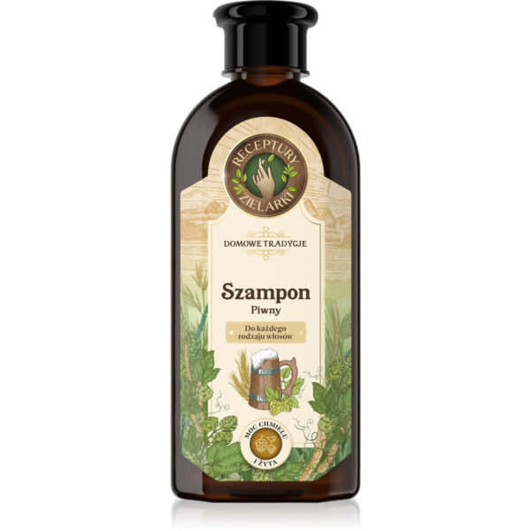 RECEPTURY ZIELARKI Domowe Tradycje Szampon piwny do każdego rodzaju włosów 350ml