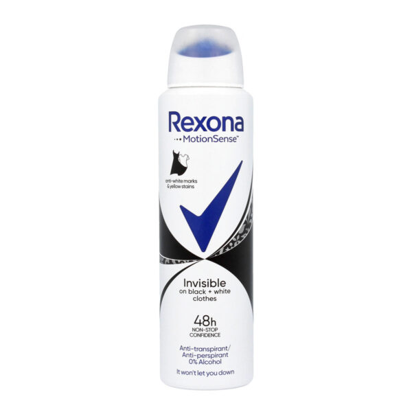 Rexona Motion Sense Woman Dezodorant spray Invisible Black+White 150 ml