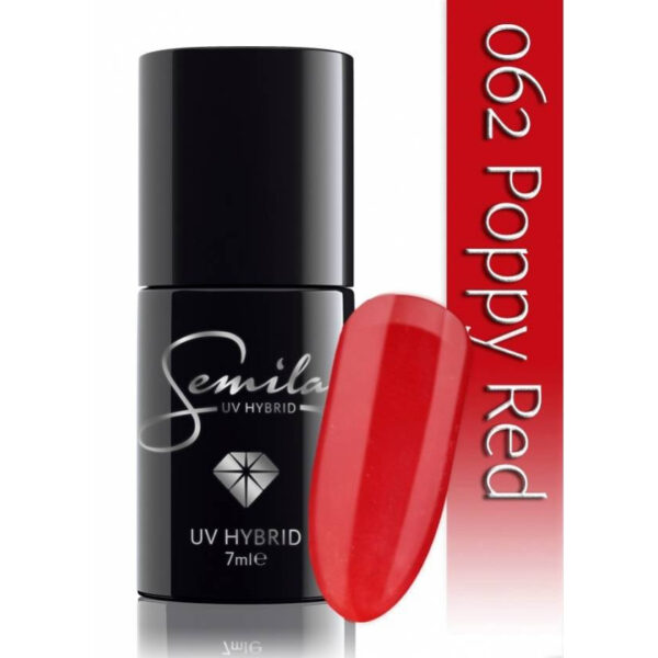 SEMILAC Lakier hybrydowy 062 Poppy Red – 7 ml
