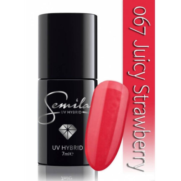 SEMILAC Lakier hybrydowy 067 Juicy Strawberry – 7 ml