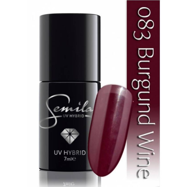 SEMILAC Lakier hybrydowy 083 Burgund Wine – 7 ml