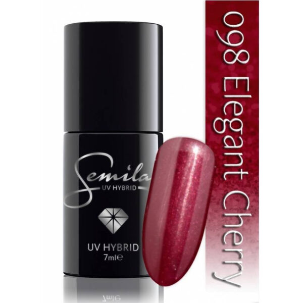 SEMILAC Lakier hybrydowy 098 Elegant Cherry – 7 ml