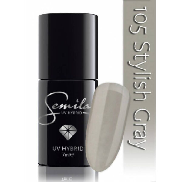 SEMILAC Lakier hybrydowy 105 Stylish Gray – 7 ml