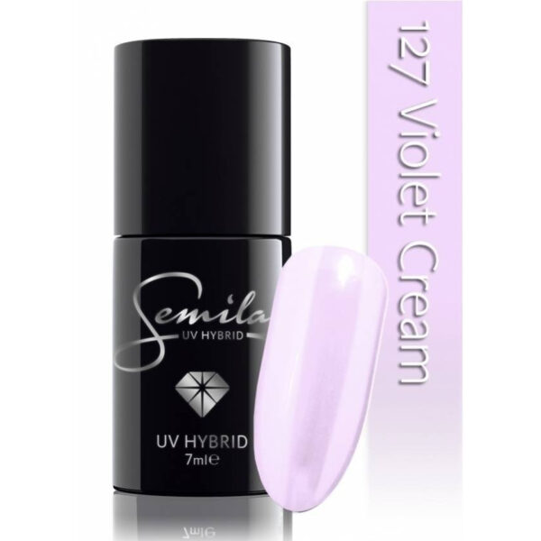SEMILAC Lakier hybrydowy 127 Violet Cream – 7 ml