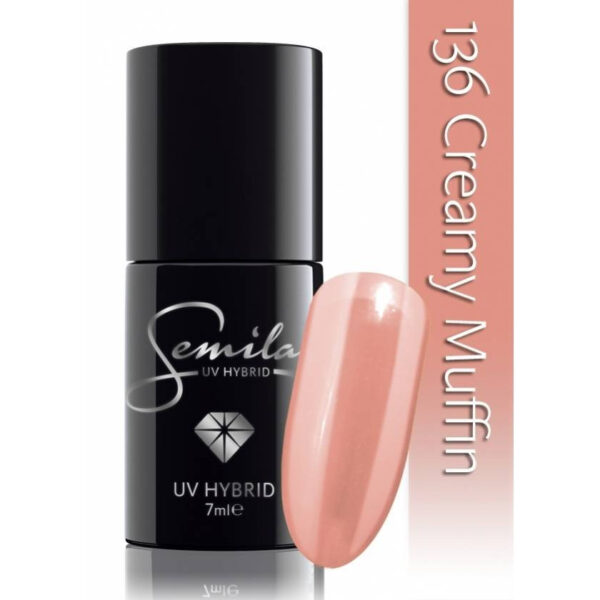 SEMILAC Lakier hybrydowy 136 Creamy Muffin – 7 ml