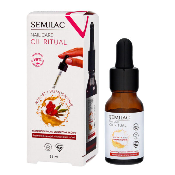 SEMILAC Nail Care Oil Ritual Regenerujący Olejek do paznokci i skórek 11ml