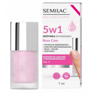 SEMILAC ODZYWKA NAIL POWER THERAPY 5W1 ROSE CARE