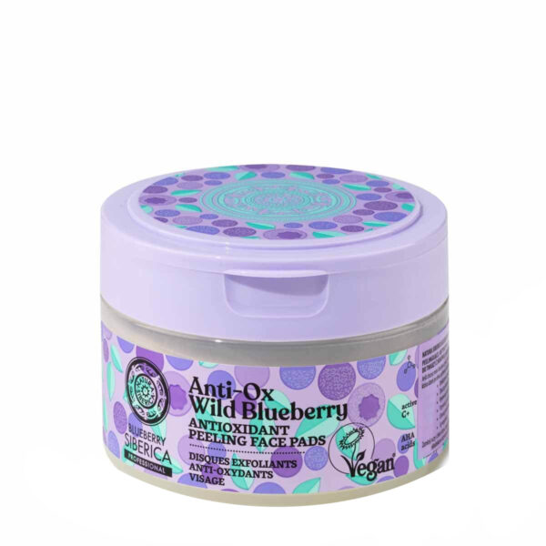 SIBERICA Blueberry Professional Peelingujące Antyoksydacyjne Płatki do twarzy Anti-Ox Wild Blueberry-20szt