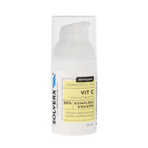 SOLVERX Dermopeel Dermopeeling Vit C – Kompleks Kwasów 30% (askorbinowy,laktobionowy) 30ml