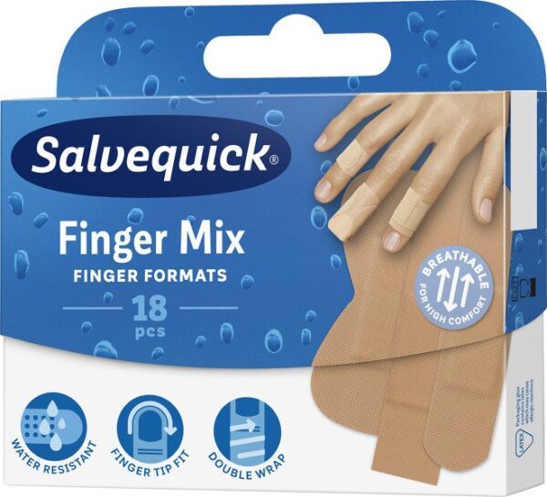 Salvequick Plastry Finger Mix -18szt