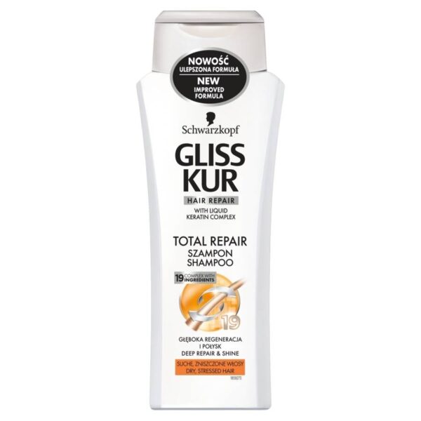 Schwarzkopf Gliss Kur Total Repair Szampon do włosów suchych i zniszczonych 400ml - obrazek 2