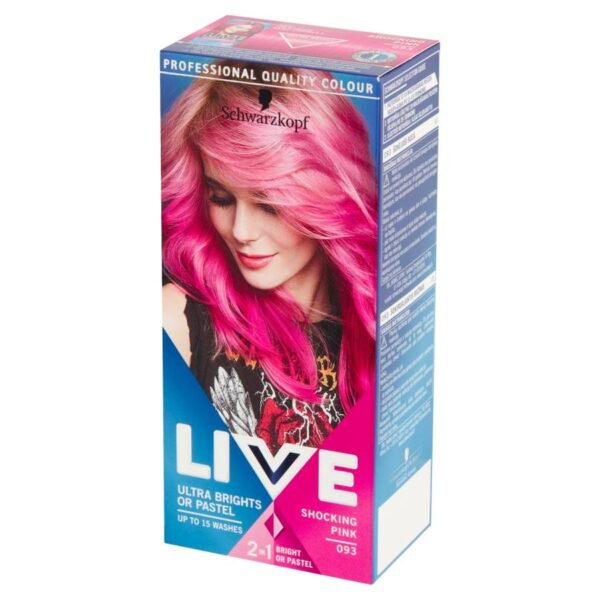 Schwarzkopf Live Krem koloryzujący 2w1 nr 093 Shocking Pink Szokujący Róż  1op.