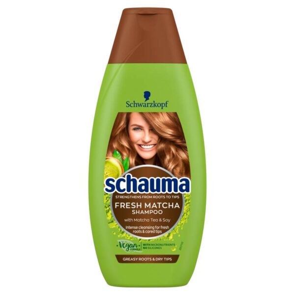 Schwarzkopf Schauma Fresh Matcha Szampon do włosów przetłuszczających się i suchych 400ml - obrazek 3