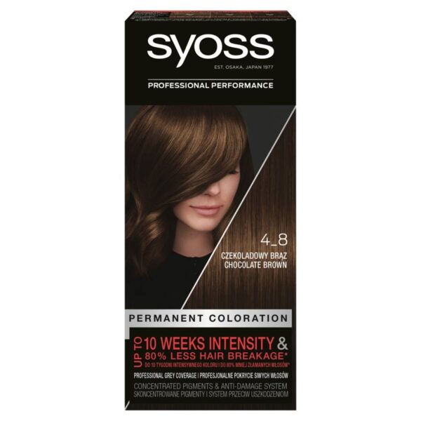 Schwarzkopf Syoss Farba do włosów Czekoladowy Brąz nr 4-8