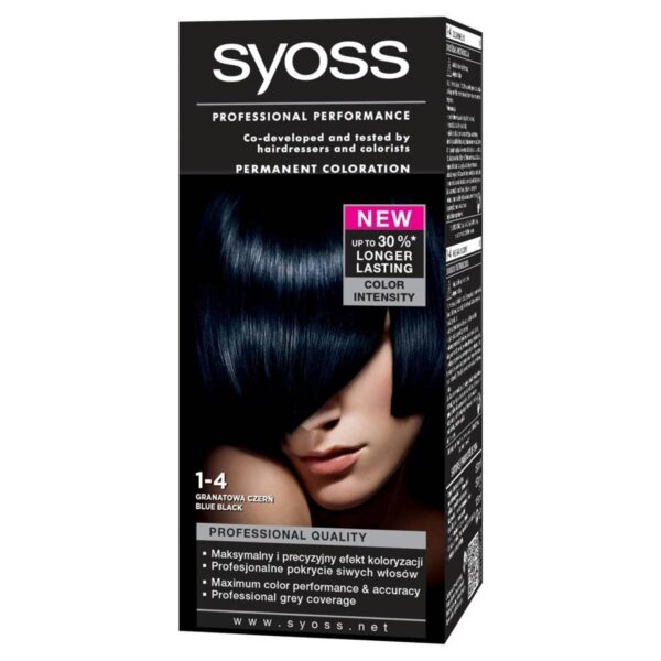 Schwarzkopf Syoss Farba do włosów Granatowa Czerń nr 1-4