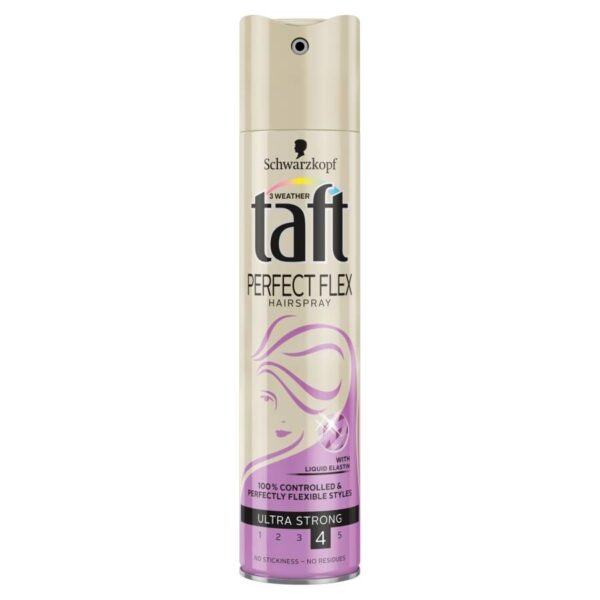 Schwarzkopf Taft Perfect Flex Lakier do włosów ultra mocny 250ml - obrazek 2