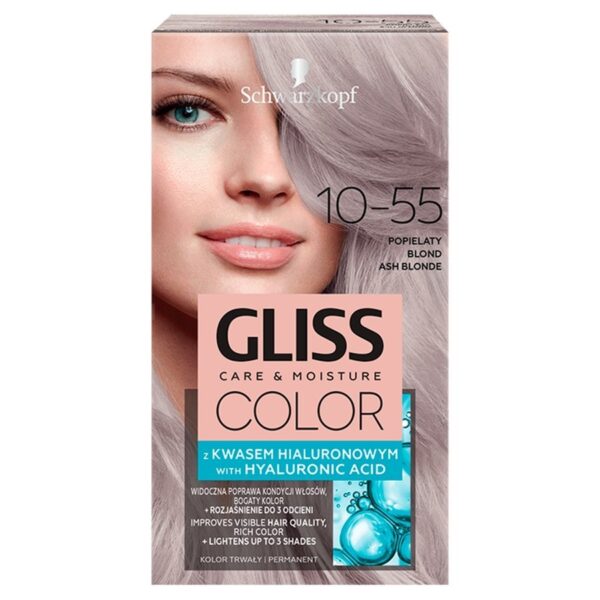 SchwarzkopfGliss Color Krem koloryzujący nr 10-55 Popielaty Blond