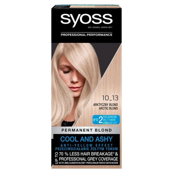 SchwarzkopfSyoss Farba do włosów nr 10-13 Arktyczny Blond