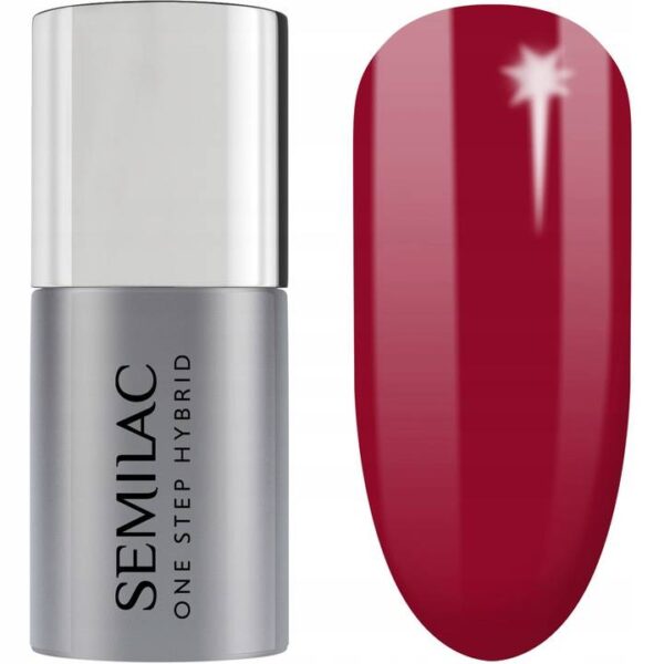 Semilac One Step S575 Dark Red 5ml - obrazek 2