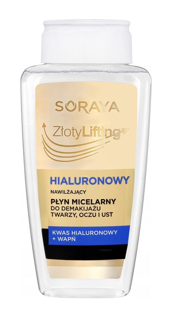 Soraya Złoty Lifting Hialuronowy Nawilżający Płyn micelarny do demakijażu 400ml