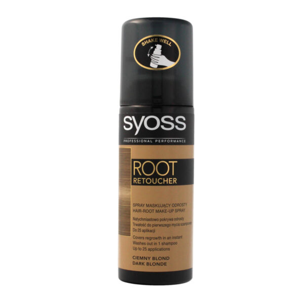 Syoss Root Retoucher Spray maskujący odrosty –  Ciemny Blond  120ml